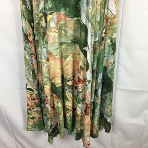 Soft Surroundings Vivienne Floral Print Paneled Colorful Maxi Dress Plus Size 1X - Picture 5 of 16